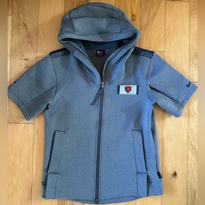 Chicago Bears Nike On Field Showout Short Sleeve Hoodie Zip Jacket Men’s size M